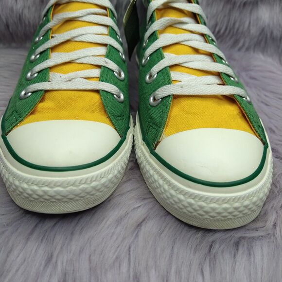 Converse Chuck Taylor All Star High Top Mens Sz 8 Womens Sz 10 Green Yellow - Picture 4 of 10